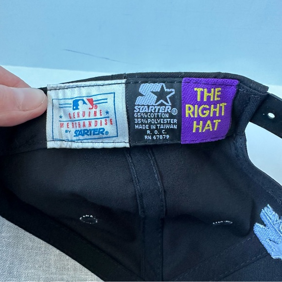 Major League Baseball 125th Anniversary Baseball Black Hat NWT - Picture 7 of 8